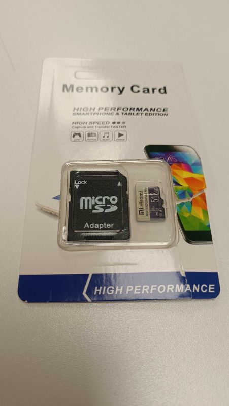 Fleshka, Chip, SD karta, Micro SD 512 GB adapter ham bor Fleshka, Chip, SD karta, Micro SD 512 GB adapter ham bor