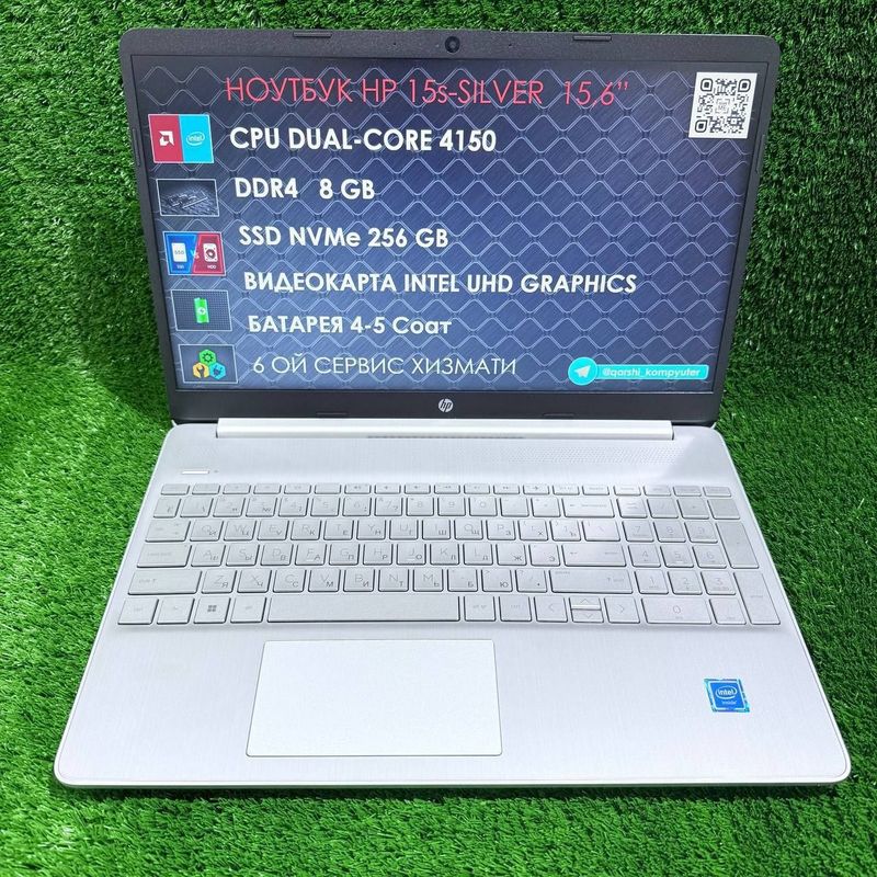 Hp 15s silver cpu 4150 8gb 256gb 15,6 ips