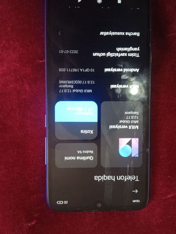 REDMI 9 xotira 64 gb ishlashi zor