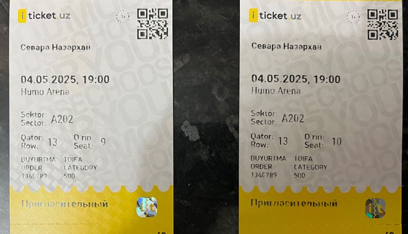 2 билета / 2 chipta - Севара Назархан 2 билета / 2 chipta - Севара Назархан