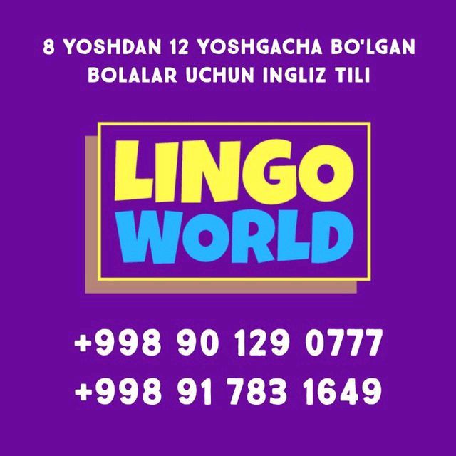 Bolalar uchun onlayn ingliz tili darslari