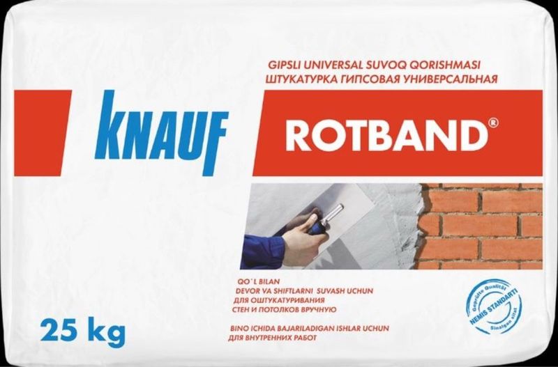 ROTBAND. Knauf. 45000. Dastafka xizmati mavjud ROTBAND. Knauf. 45000. Dastafka xizmati mavjud