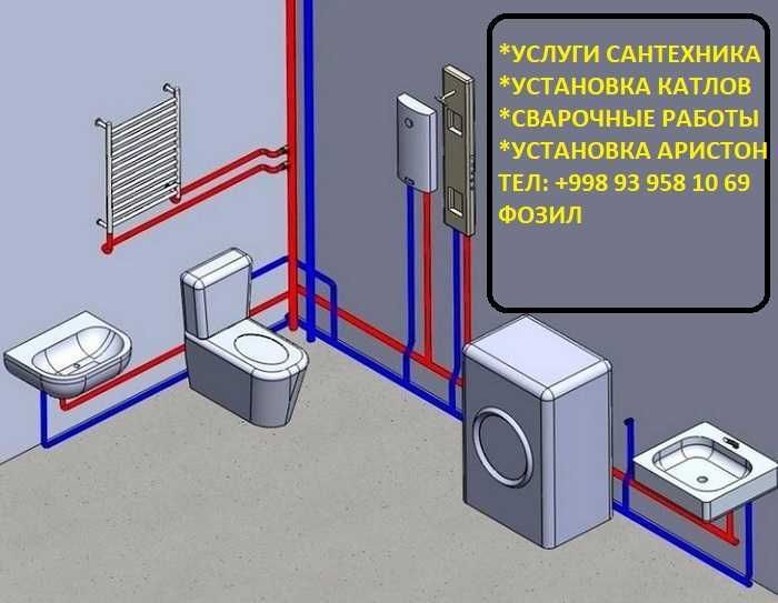 Услуги сантехника в Самарканде в режиме 24/7