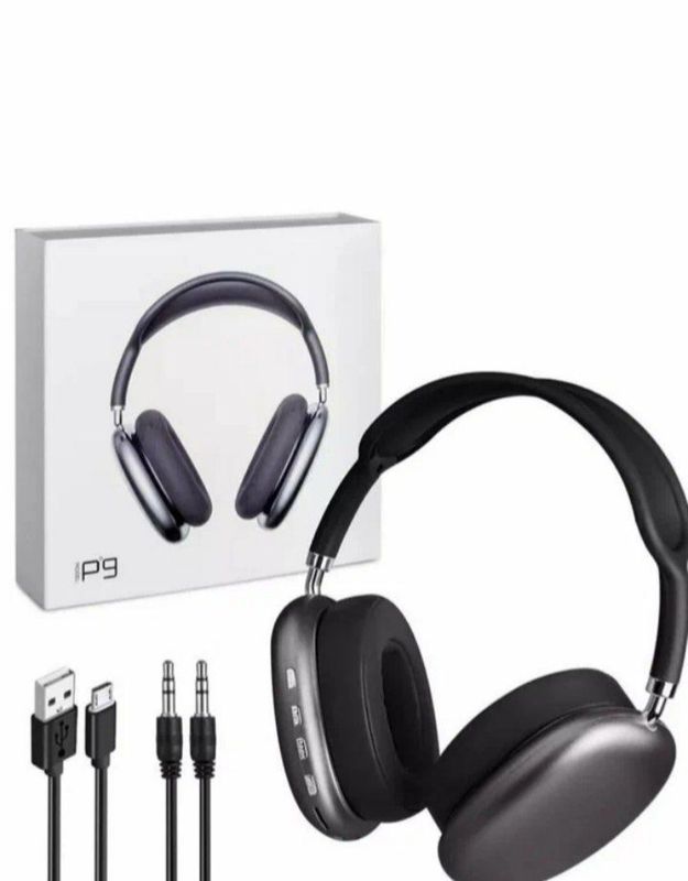 Simsiz Bluetooth naushnik P9, mikrofonli Simsiz Bluetooth naushnik P9, mikrofonli