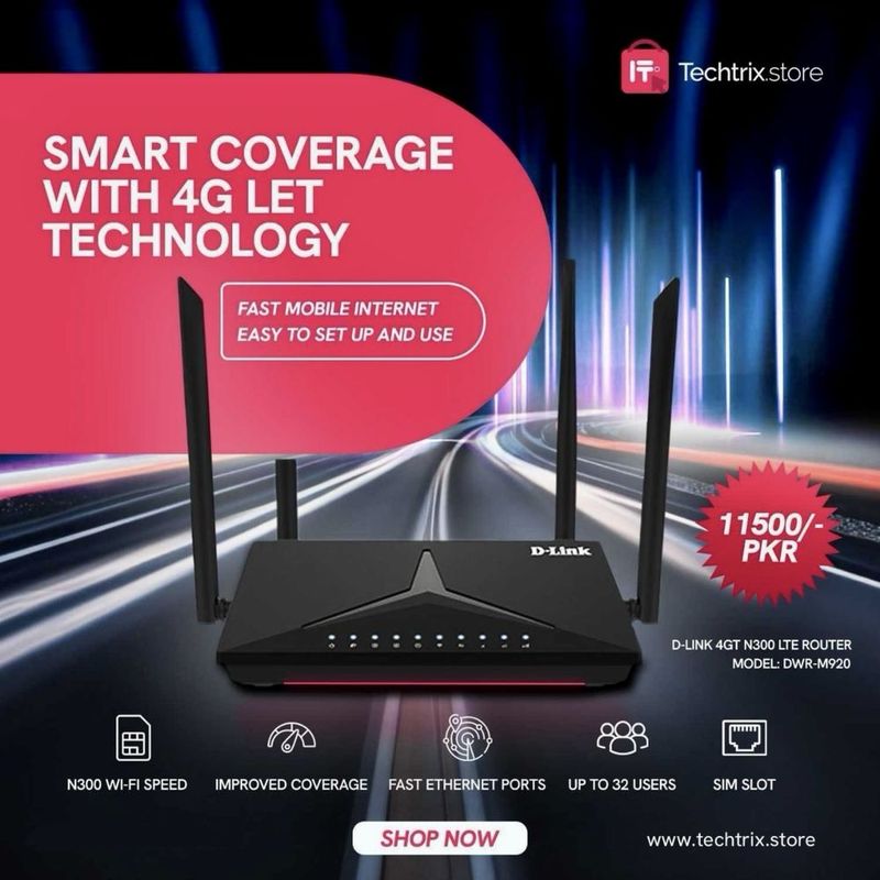 D-link DWR-M920 4G роутер D-link DWR-M920 4G роутер