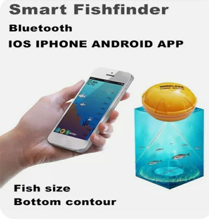 Умный рыболокатор, датчик сонара, рыболокатор для IOS и Android