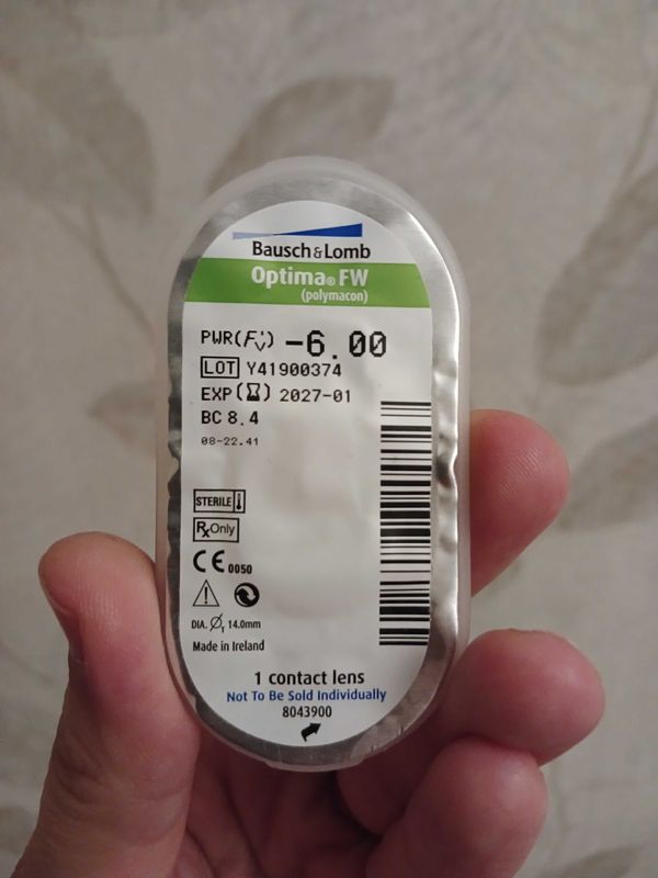 Контактные линзы Bausch&Lomb -6.0 Контактные линзы Bausch&Lomb -6.0