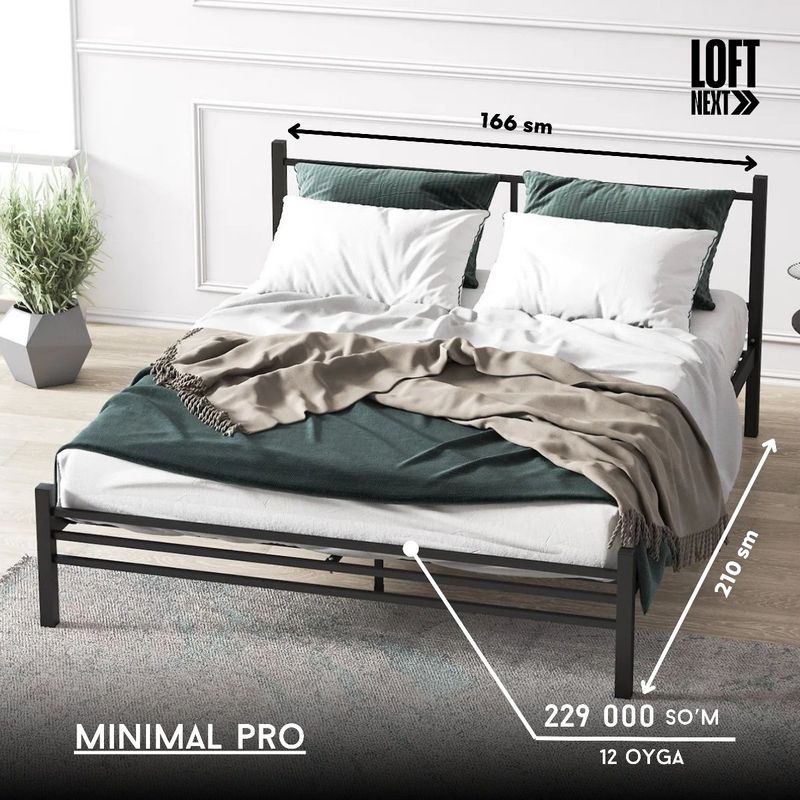 Металл кровать MINIMAL PRO | От первых рук | Рассрочка без перепла Металл кровать MINIMAL PRO | От первых рук | Рассрочка без перепла
