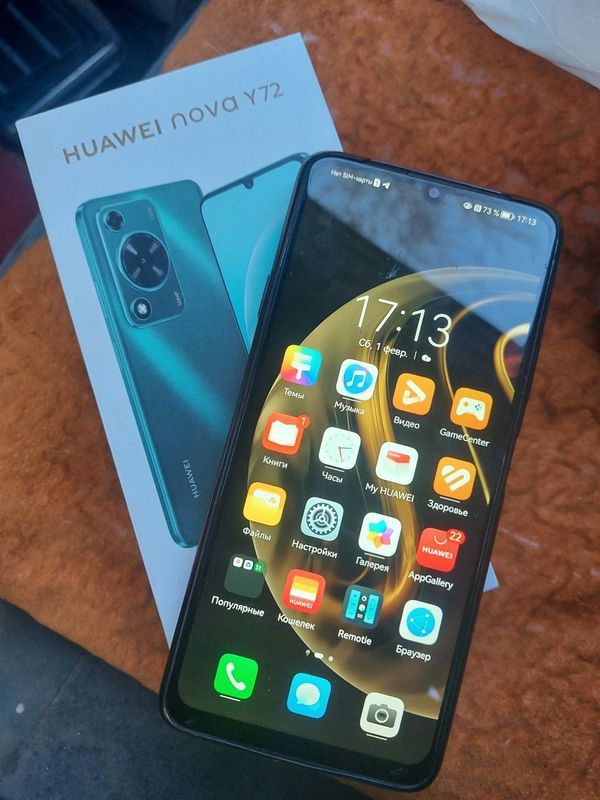 Huawei Nova Y72 8/256 Karobka dakument bor.Ochilmagan chotki turbdi