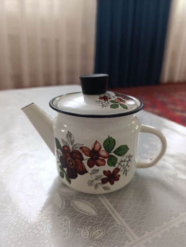 Мошенники не беспокойте. эмалированный чайник СССР Мошенники не беспокойте. эмалированный чайник СССР