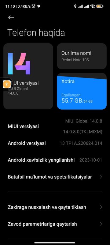 Redmi bot 10 C holati yaxshi ayol kishi ishlatgan srochna pul kerak