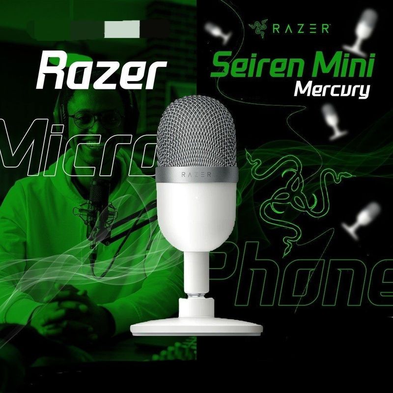 СКИДКА! RAZER Seiren Mini Mercury Кондесаторный Микрофон USB