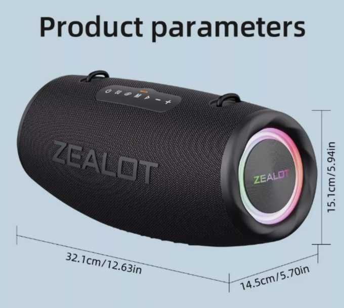 Мощная колонка Zealot S87 - 80 W / Вт - JBL Boombox, W-king