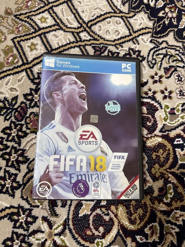 FIFA 18. оригинальный диск игры фифа 18, с 3 dvd на windows.