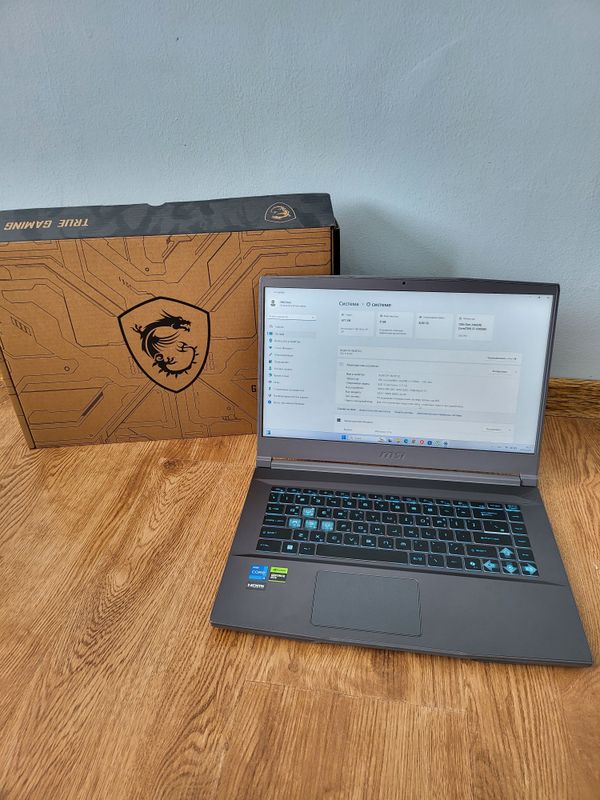 Как новый MSI 15 i5 12450H/RTX 4050/8/512/144HZ