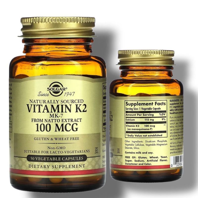 Витамин К2 (Vitamin K2) 100mg 50 капсул Solgar из Америки Витамин К2 (Vitamin K2) 100mg 50 капсул Solgar из Америки
