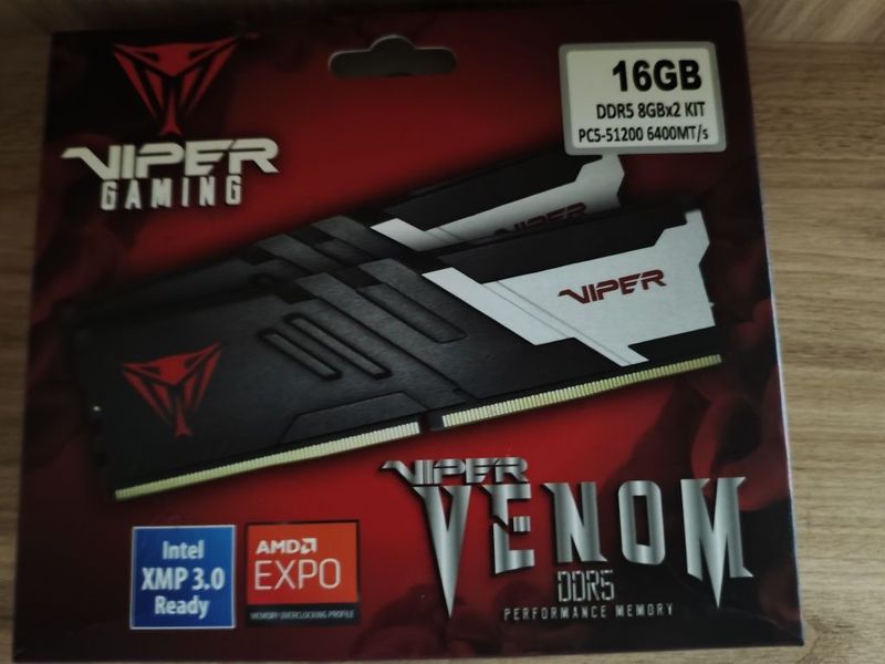 Продаю Patriot Viper Venom DDR5 6400MHz (2x8GB)