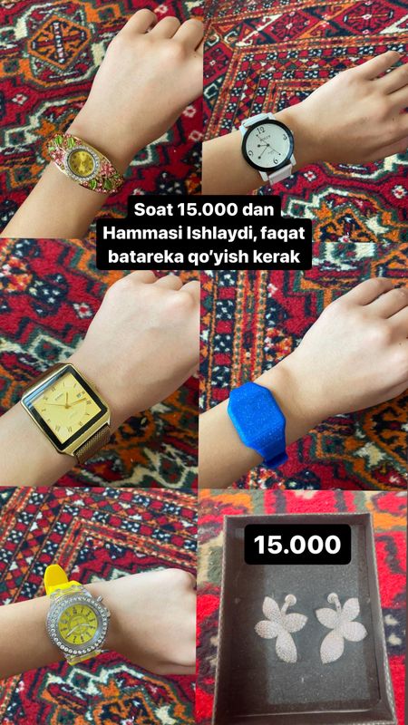 Soatlar xolati  zo’r xammasini.  Taqilgan