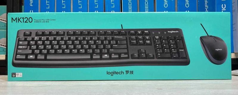 Клавиатура и мышь Logitech MK120