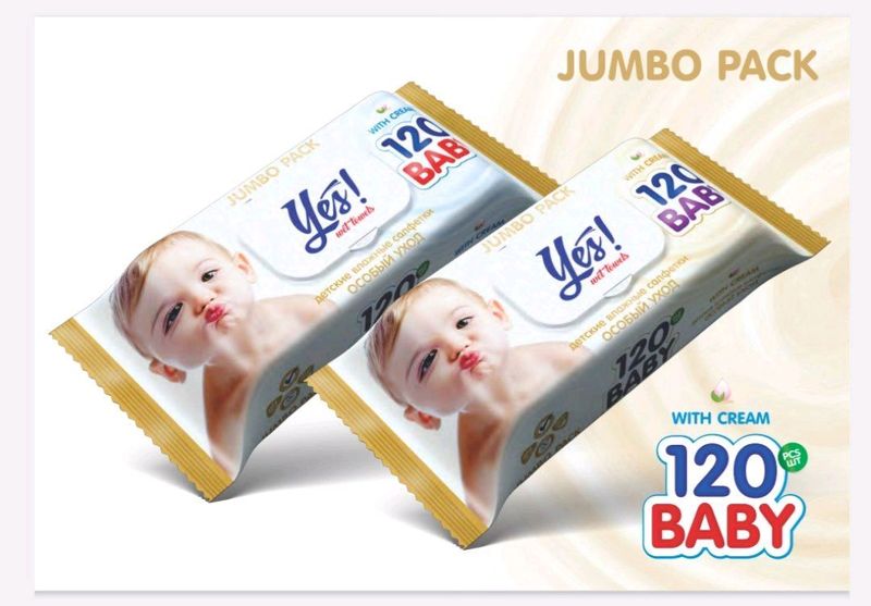 Jajji farzandlaringiz uchun nam salfetkalar 120 d Jajji farzandlaringiz uchun nam salfetkalar 120 d