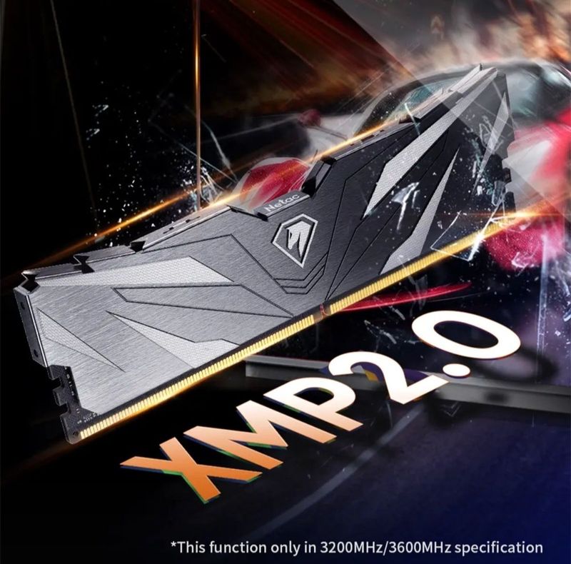 Оперативная память Netac 8+8 3600mhz XMP 2.0 с радиаторами
