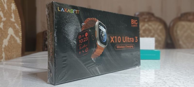 Черные Смарт часы Laxasfit X10 Ultra 3 новые Черные Смарт часы Laxasfit X10 Ultra 3 новые