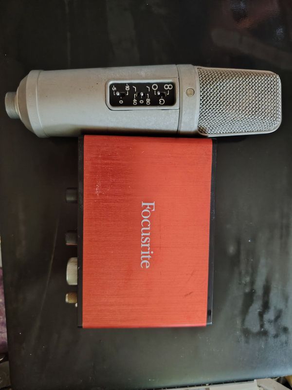 Rode nt-2 A and Focusrite solo nd 2 gen