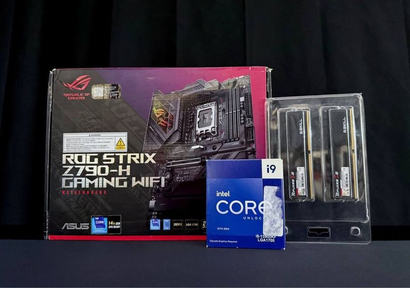 Intel Core i9-13900KF New + G.Skill 64GB+ ROG Strix Z790-H Gaming WiFi Intel Core i9-13900KF New + G.Skill 64GB+ ROG Strix Z790-H Gaming WiFi