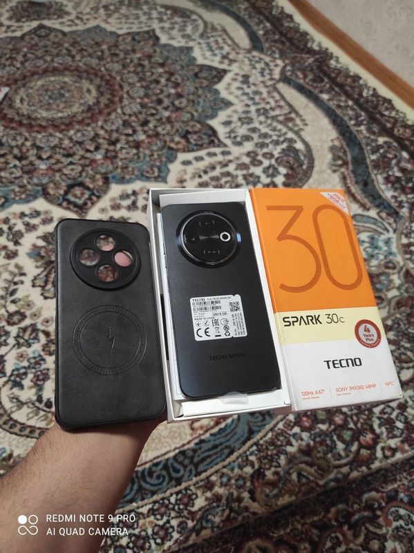 Tecno spark 30C 8/256gb holati yengide