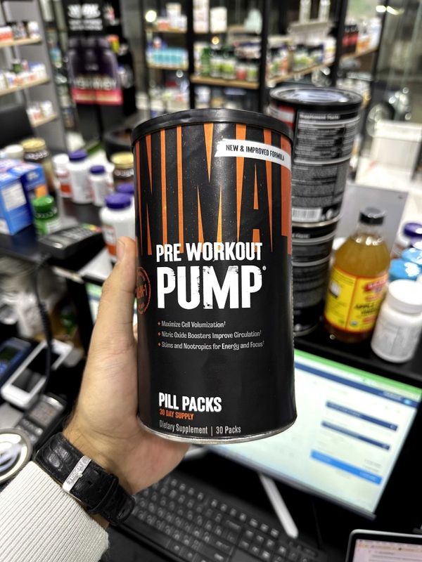 Animal Pre Workout Pump, предтренировочный комплекс, 30 пакетиков