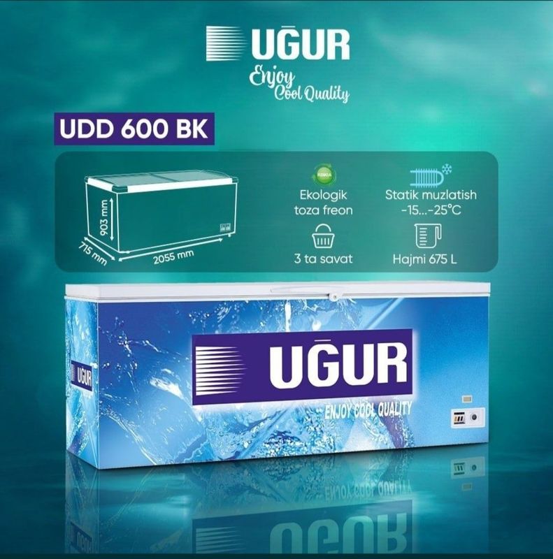 Морозильник UGUR 675L Idela holati Морозильник UGUR 675L Idela holati