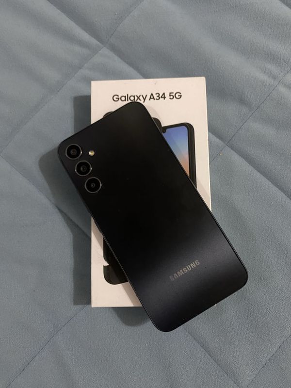 Samsung Galaxy A34 5G, 8/128 ГБ, Чёрный – Отличное Состояние!