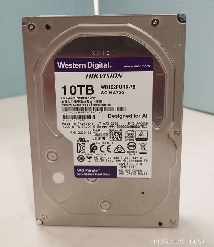 HDD WD Purple 10tb