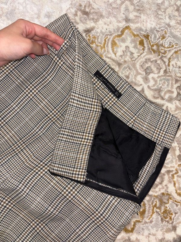 Костюм брюки клеточная двойка. Оригинал Zara. Костюм брюки клеточная двойка. Оригинал Zara.