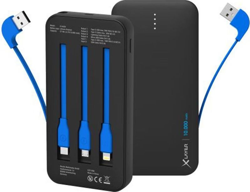 XLayer Powerbank Plus All-in-One PD18W 10,000 mAh