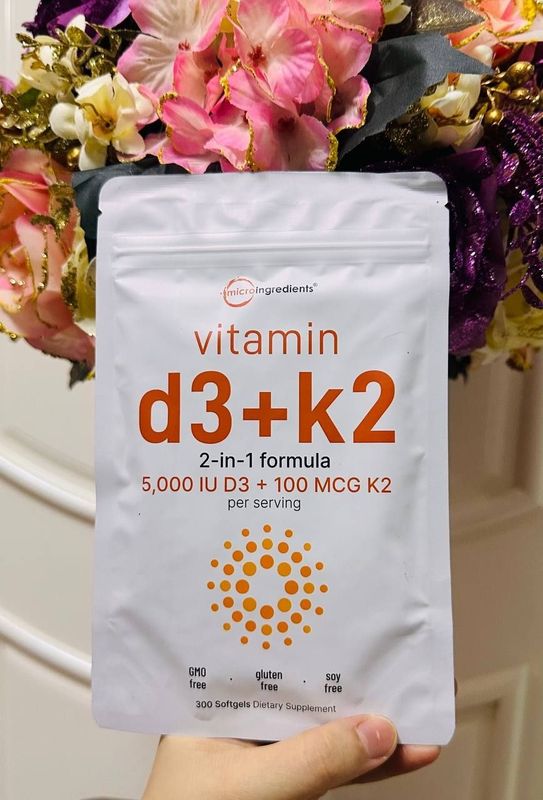 Vitamin d3 k2,300 softgel,5.000 IU,100 mcg, витамин д3 к2