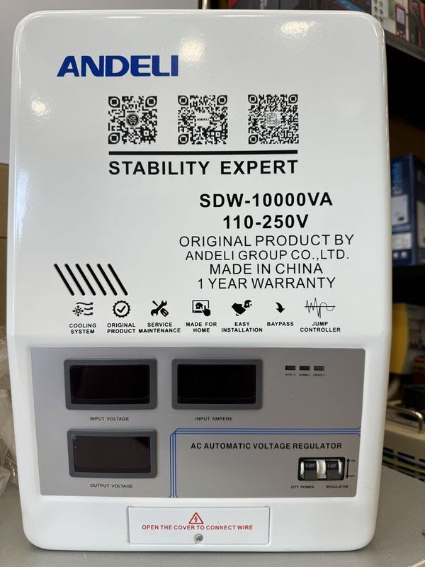 Продаю Стабилизатор напряжения АНДЕЛИ/ANDELI-с QR-код-SDW-10KVa 220V