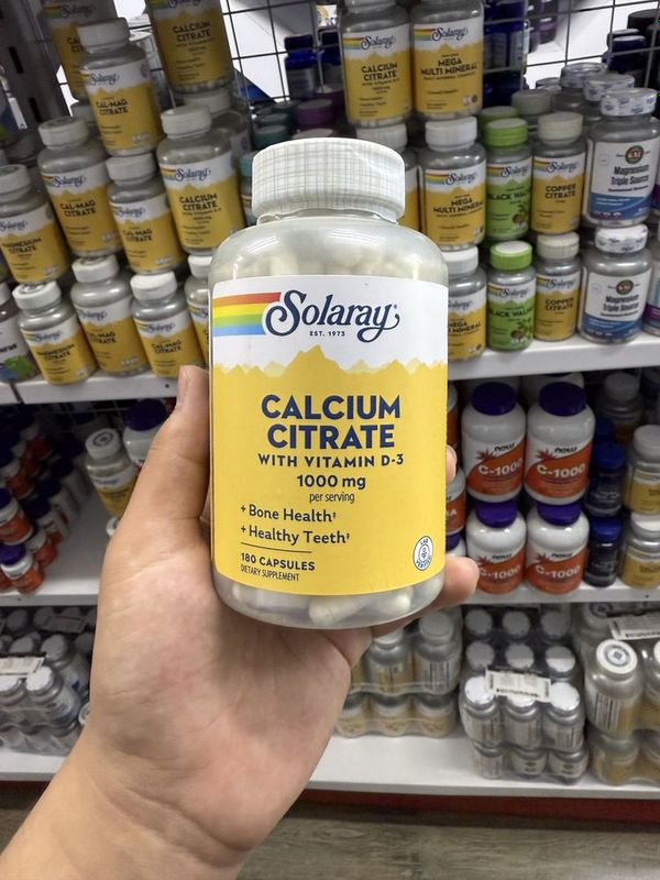 Solaray Calcium Citrate 180capsules Solaray Calcium Citrate 180capsules