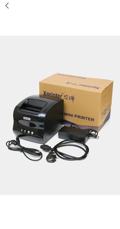 Termoprinter tovarlarga shtrix va Qr kod chiqaradi