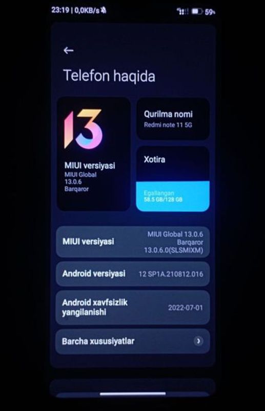 Redmi note 11E 5G sotiladi