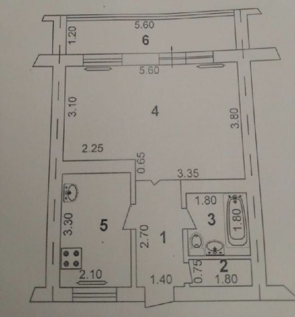 Авиасозлар Асалабад 1/1/4 42м² Кирпич.