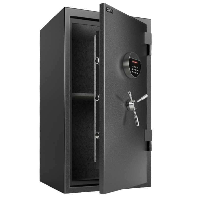 Сейф огнеупорный DELI ET602 электронный замок+ключ 450х400х800мм, 71кг Сейф огнеупорный DELI ET602 электронный замок+ключ 450х400х800мм, 71кг