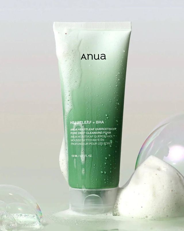 Очищающая пенка с хауттюйнией ANUA Heartleaf Quercetinol Pore Deep Cleansing Foam Очищающая пенка с хауттюйнией ANUA Heartleaf Quercetinol Pore Deep Cleansing Foam