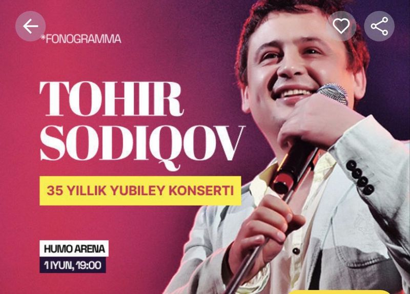 Tohir Sodiqov bilet Tohir Sodiqov bilet