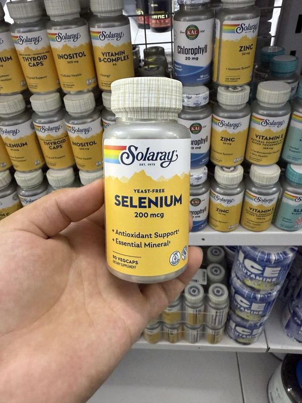 Solaray Selenium 200mcg 90capsules Solaray Selenium 200mcg 90capsules