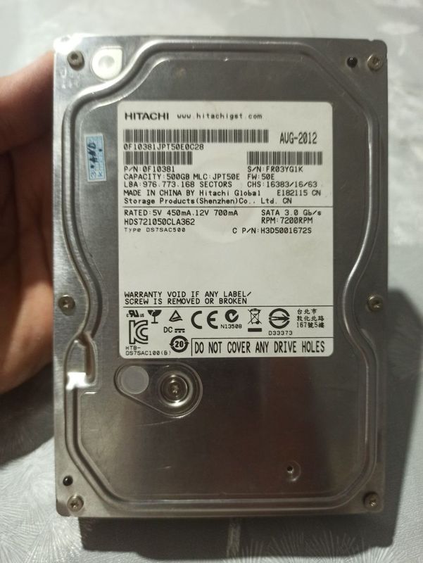Hard disk sotiladi 500gb Hard disk sotiladi 500gb