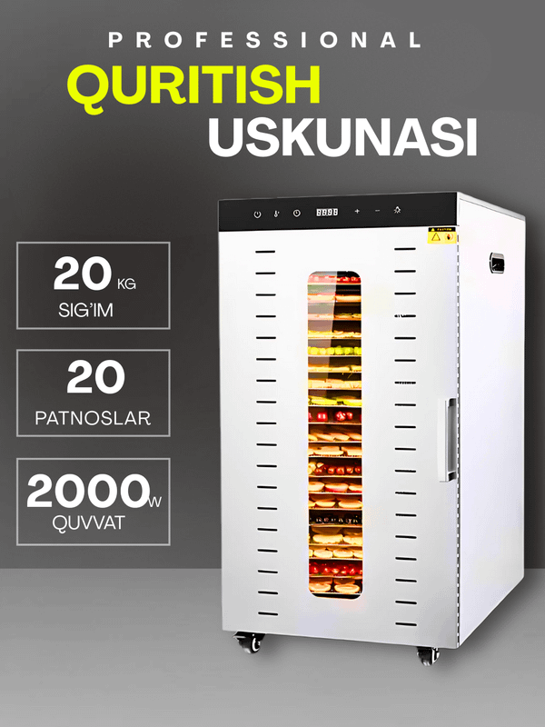 Sabzavot va mevalar uchun quritgich Sabzavot va mevalar uchun quritgich
