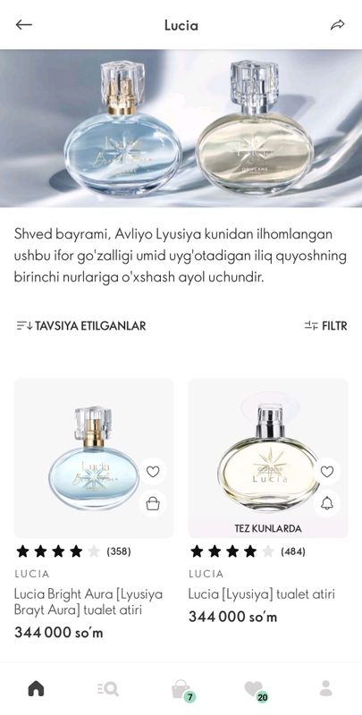 Орифлейм махсулотлари ефектига кафолат бераман