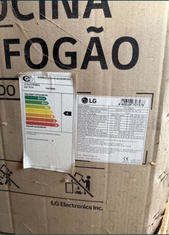 посудомоечная машина LG DFB512FP и газовая плита LG415RMA