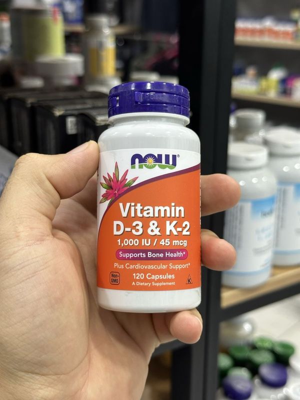 Now Vitamin D3 & K2 120 капсул